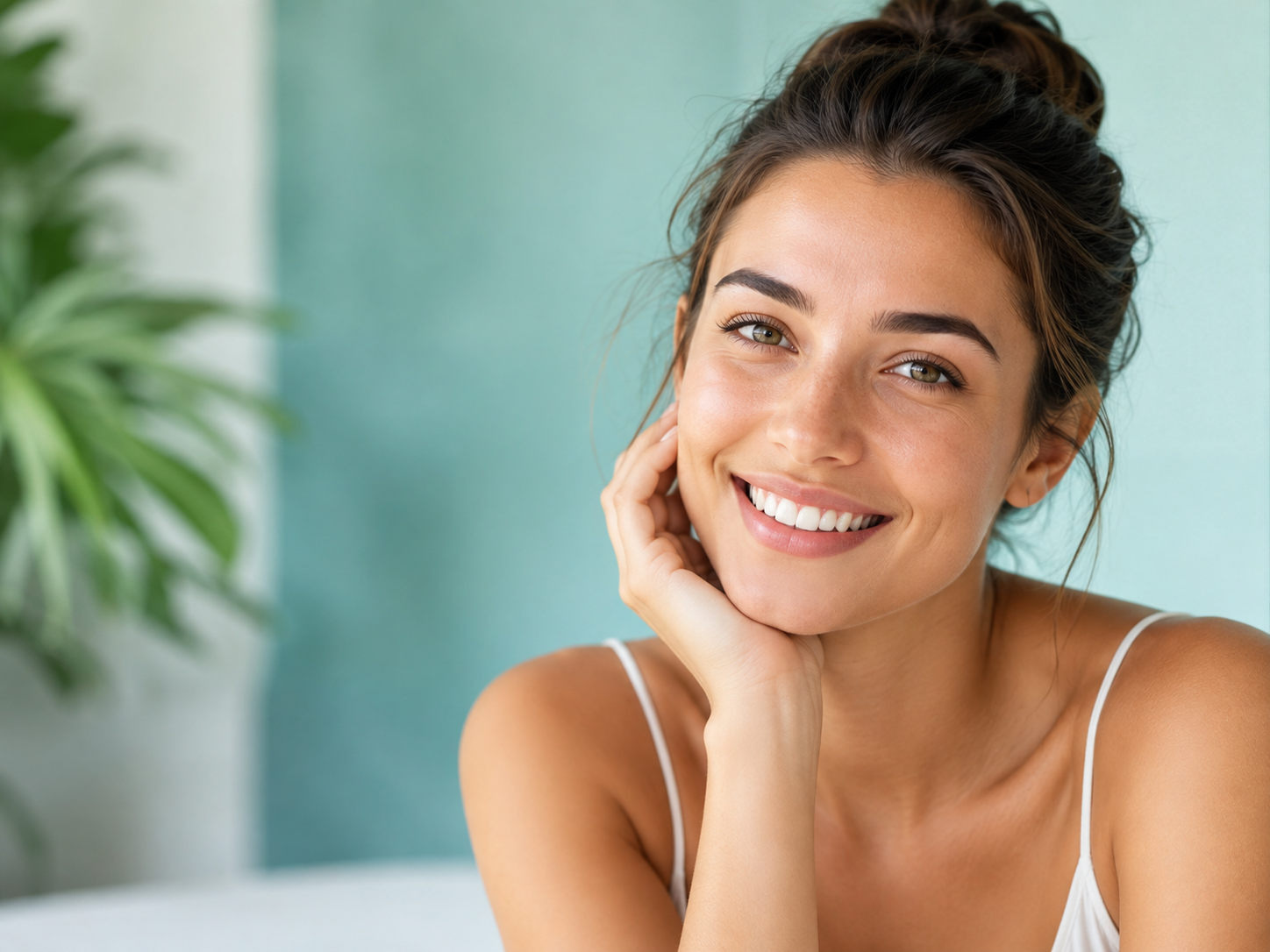 Healthy smiling woman